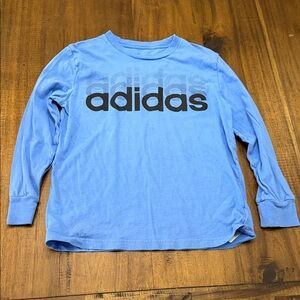 Adidas Kids Sky Blue Long Sleeve Tee